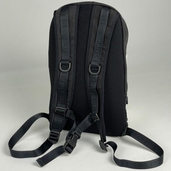 Chanel Sportsline Backpack CC Logo Canvas Black Green main image 7